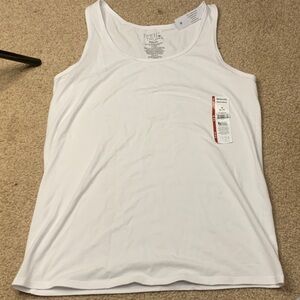 Maternity White Tank Top